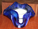 Blue Candle Holder